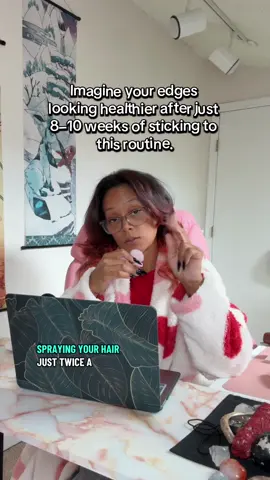 Spray, stay consistent, and let your edges shine ✨ Twice a day is all it takes to support stronger, healthier-looking hair. #BOGO + free shipping! #HairCareRoutine #EdgesCare #HealthyHairJourney #HairGrowthSupport   