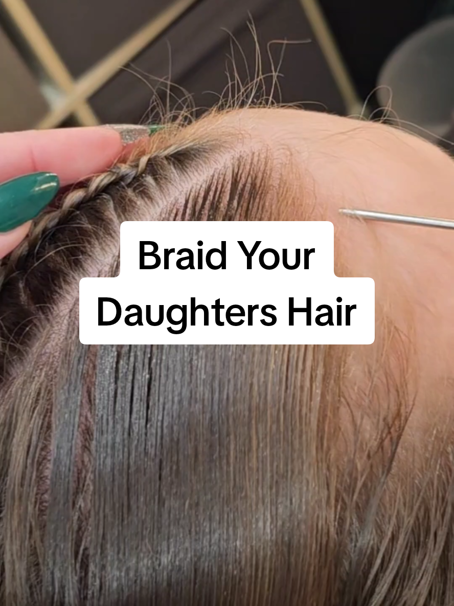 How to Dutch Braid your Daughters Hair...... In-Person Workshops available check out link in Bio  #HowToBraid #BraidTutorial #LearnToBraid #easybraids #KidsHairStyles 
