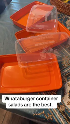 Whataburger containers and salads are the best #tiktokviral #tiktok #whataburger #whataburgerfan #fyp 