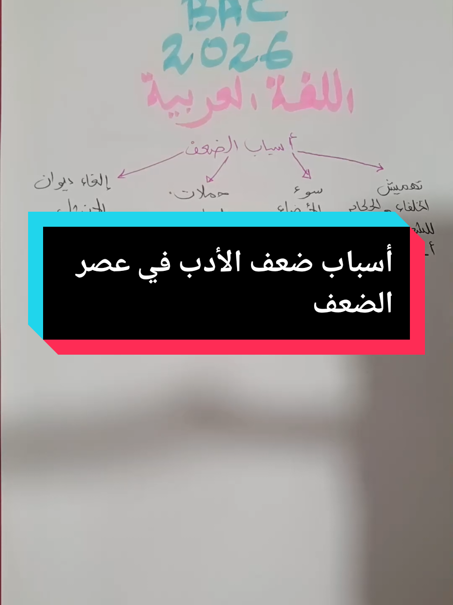#trending #viral #اللغة_العربية #بكالوريا2026 #دروس_الدعم 