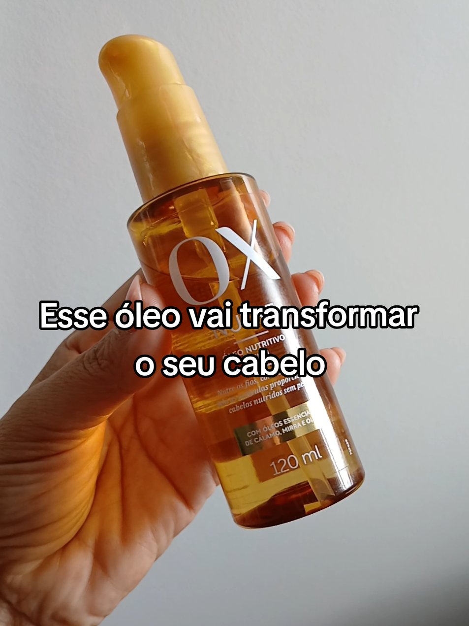 Conheça o Óleo Capilar Oxy 3 em 1 #ox #oxnutre #cabeloperfeito #tiktokbr #wilcaluz @Wilca Luz 