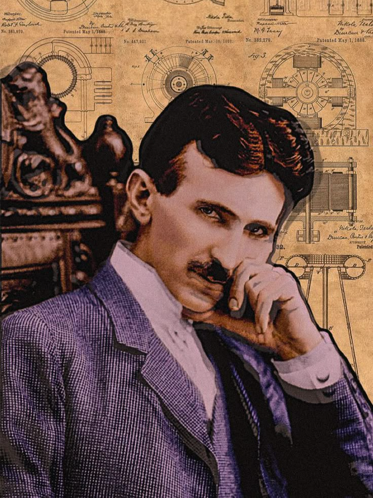 O homem que iluminou o mundo #nikolatesla Nikola Tesla foi um dos maiores inventores e cientistas da história, responsável por revolucionar a eletricidade com a corrente alternada (AC), a famosa Bobina de Tesla e ideias visionárias sobre energia sem fio e energia gratuita para o mundo