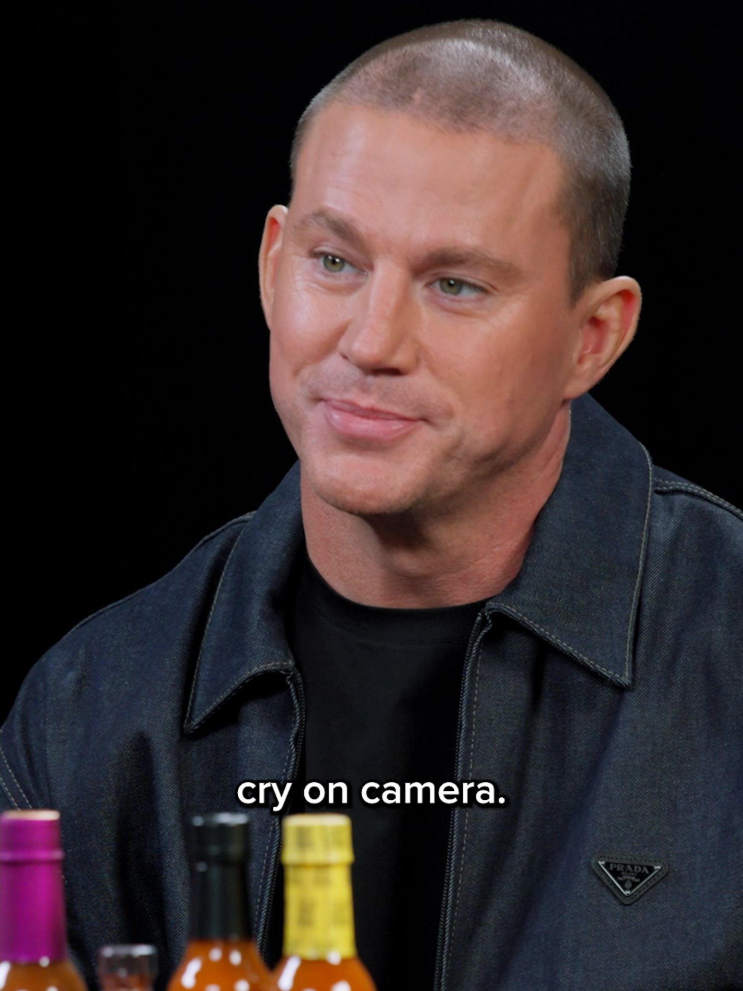 TOMORROW on hot ones, channing tatumn takes on the wings of death. 💀 will he make it to the end? find out @ 11AM et. 🔥 #hotones#channingtatum