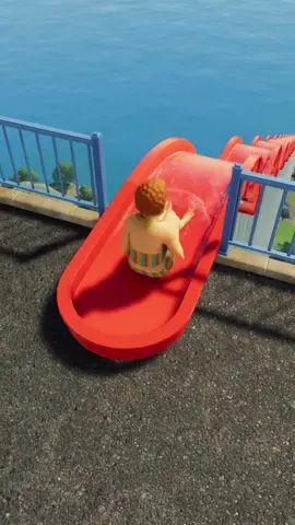 This water slide was Built to Kill you - planet Coaster 2#foryoupage #waterslide #waterpark #usa🇺🇸tiktok #viraltiktokvideo 