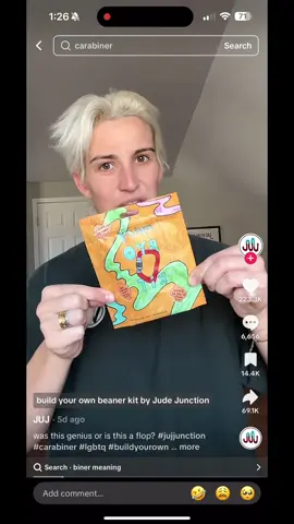 build your own BINER 😭😭😭 #fyp #carabiner #biner @JUJ thank you for making my day lmaooo 💙