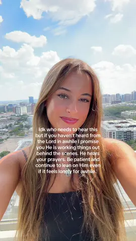 Was in a quiet season for the last month and it was so hard especially after Him telling me to move half way across the country…again. But He is so so good and He will never forget about you or turn away from you I promise !! #fyp #christiantiktok #jesus #godisgood #prayers 