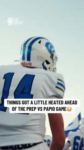 A heated rivalry between Creighton Prep vs. Papillion-La Vista 😳 The Jr. Jays defeated the Monarchs 21-10. #omaha #highschoolfootball 