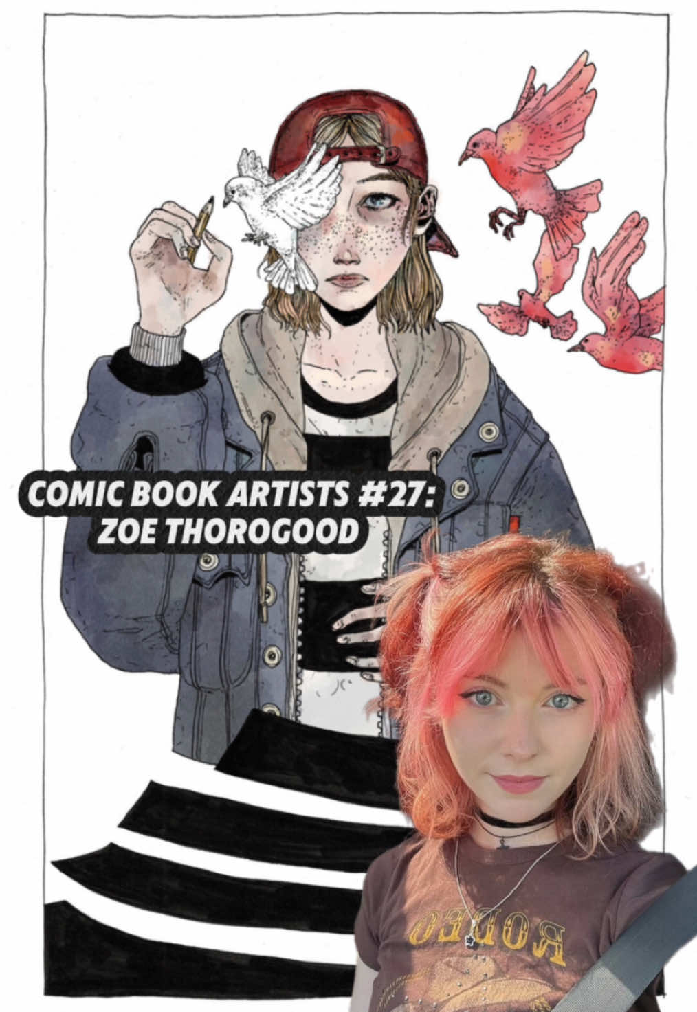 wow. by far this artist has impressed me the most and i even teared up during my research. incredible artist. 🫶🏼 #zoethorogood #comictok #comicartists #art #fyp @Image Comics 