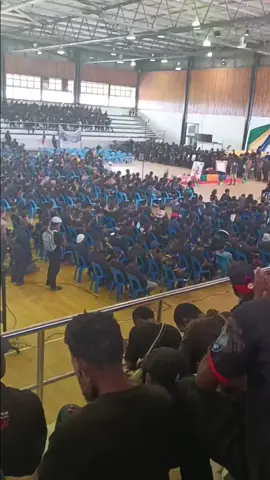 Students from University of Technology, National Polytechnic Institute of Papua New, ITI,Lae Nursing College and Balop Teachers College were paying respects to the death of Governor for Morobe Province, Hon. Luther Wenge.#1TikTok #PNG 