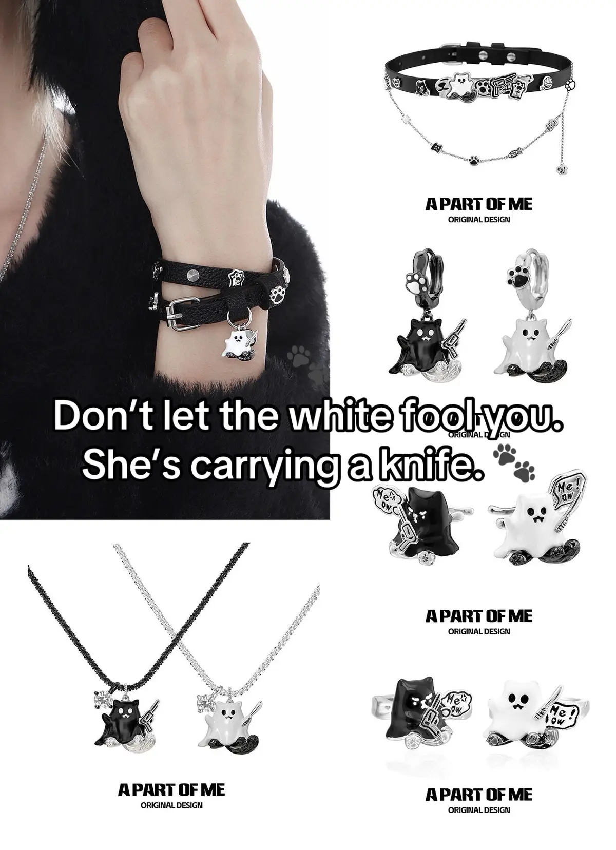 #ghostkitten #gothjewelry #cutebutdeadly #altstyle #apartofme 