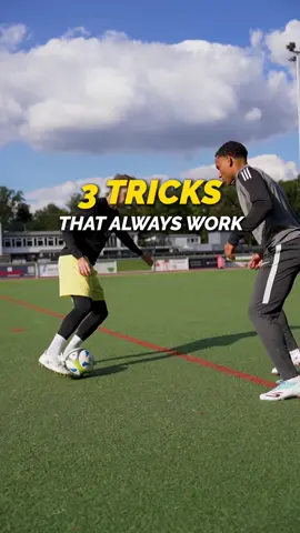 3 Tricks that always work. Which ones do you use? #soccertricks #footballtrick 