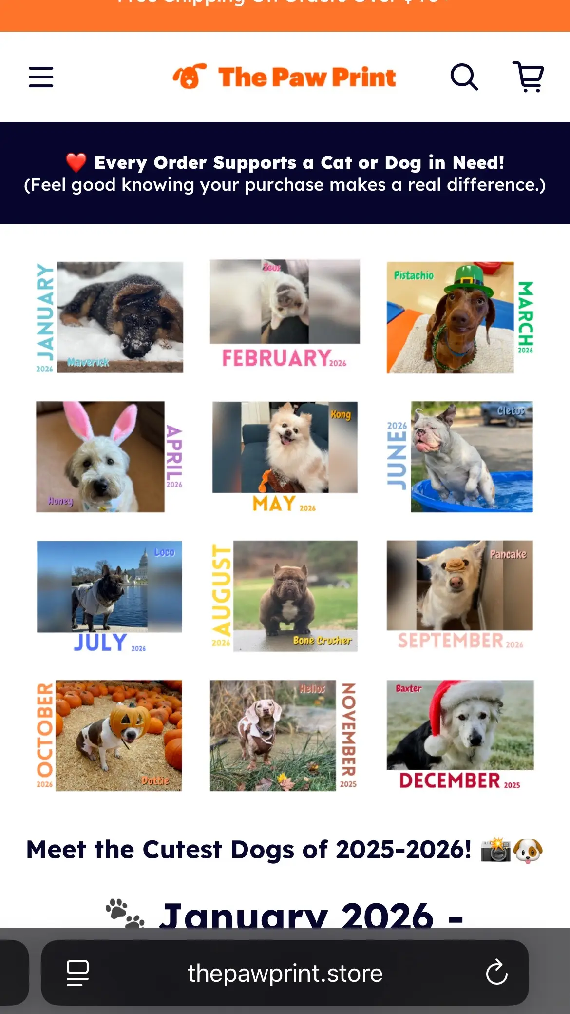 Get a cutesy calendar and support my February boy❤️ love that he happened to be put on my bday month😂🥰