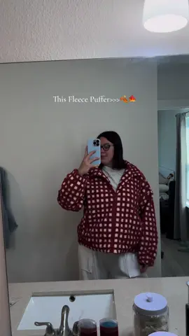 I love this! It’s so cute and cozy!! #puffer #fleece #fallfits #winterfits #colderweather 