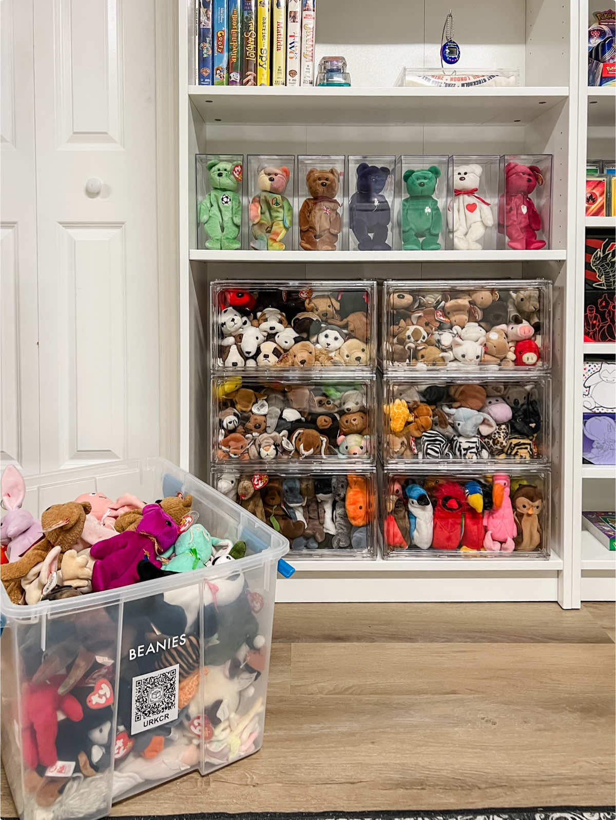 This is what happens when millenials are homeowners… #beaniebabies #millenials #organizedhome #homeorganization #90sthrowback 