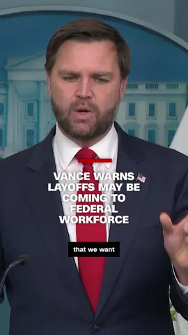 During the White House press briefing Wednesday, Vice President J.D. Vance issued a warning that federal workers could be laid off if the government shutdown continues.