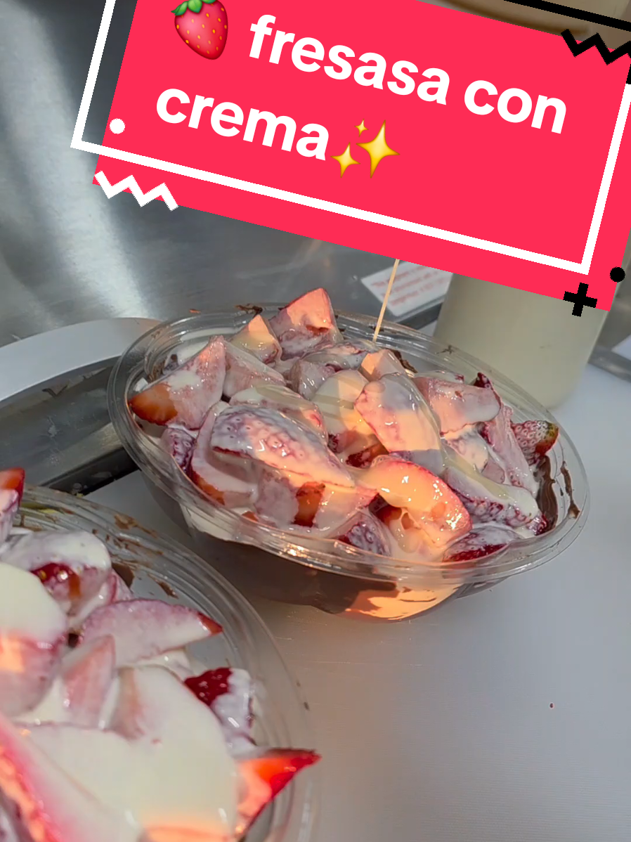 🍓 “Un antojo clásico que nunca falla: fresas con crema ✨️ 📍 605 Azusa Way, La Puente, CA 91744 @Daninja16🥷💚🍀🍍  #ninja #fresasconcrema #teamninja 