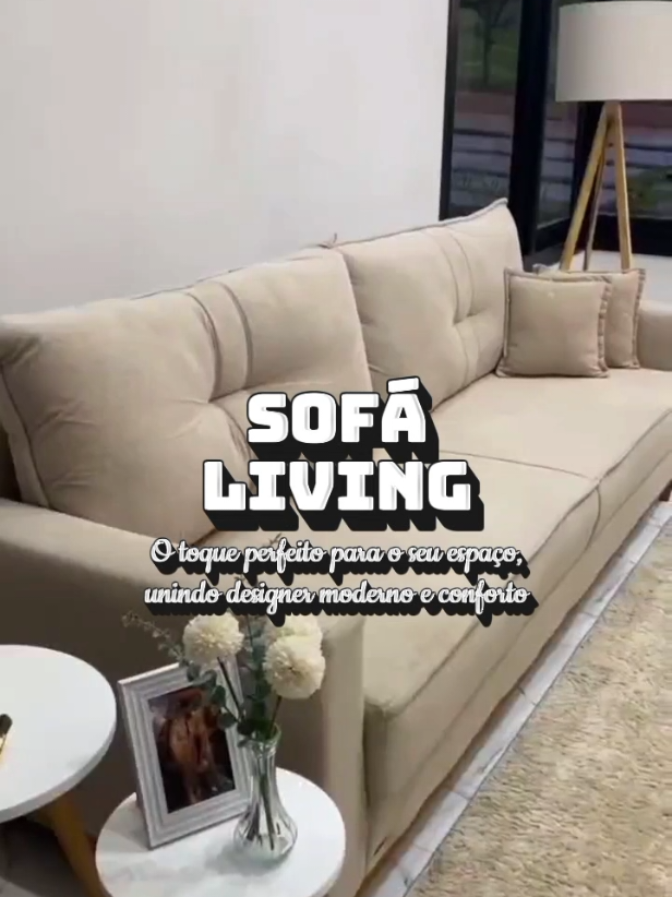 Sofá living Malibu de 2,30 m,  um toque perfeito para sua casa com conforto e modernidade. #sofa #sofaliving #decoracao #sofaconfortavel #malibu 