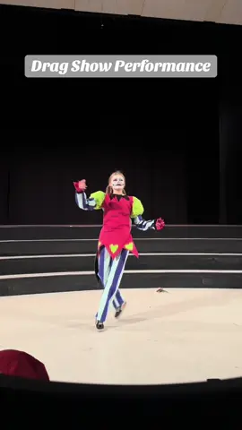 I had the honor of performing in my schools drag show fundraiser. Of course, I had to do it in cosplay as fizzarolli. My stage name was Rizzarolli🤭.  #fizzarolli #dragshow #fizzarollicosplay #helluvaboss #clowningaround 