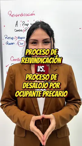 📌 Proceso de reivindicación Vs. Proceso de desalojo por ocupante precario | 🎓 Gianella Benito 📚 Matricúlate en nuestro diplomado en «Derecho inmobiliario, registral y notarial».👨‍⚖️ ✅ #prescripcionadquisitiva #reivindicacion #derechoinm#derechoinmobiliario #derechonotarial    