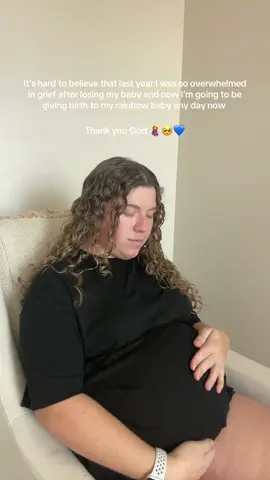 After losing my baby last June to an ectopic pregnancy I was so broken. But God picked up the pieces and slowly helped me heal. Now I am at the finish line with my rainbow baby and feel so overwhelmed with gratitude. I am so glad I didn’t give up and trusted in Gods plan. 🥺❤️if you are going through something similar, don’t give up! There is hope!   #pregnancyafterloss #pregnantafterloss #pregnant #ectopicpregnancy #rainbowbaby 