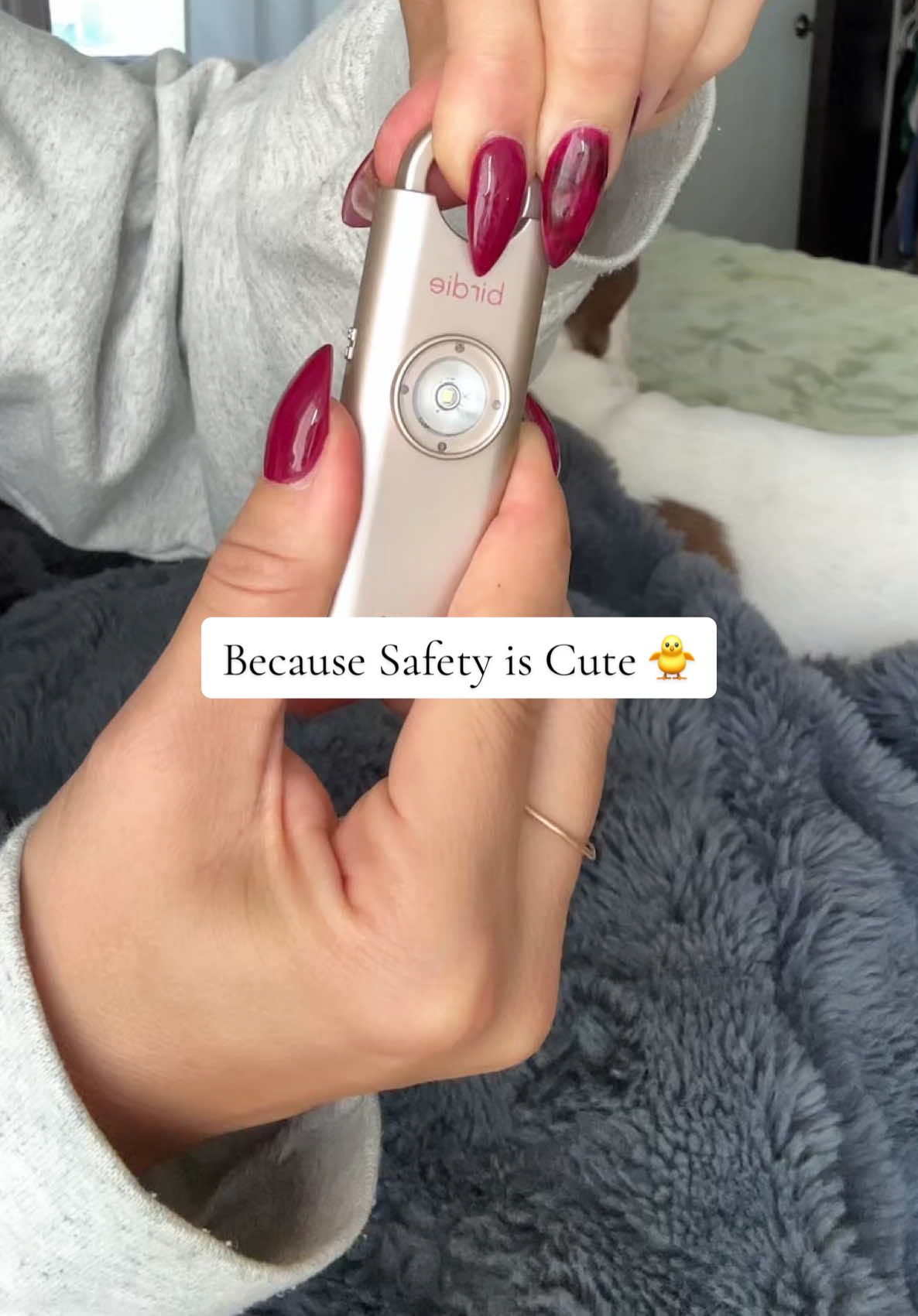 ✨Your cutest form of protection✨  The @She’s Birdie alarm keychain is small but mighty. She’s cute & Strong. With a VERY LOUD siren and flashing strobe light, it grabs attention instantly when you need it most & will scare anyone off. Clip it to your bag, keys, or belt loop because feeling safe should be as easy as grabbing your keys. 🔑💪 it’s your little portable self defense tool! Makes for a great gift idea as well!  Because peace of mind? That’s the accessory that should never go out of style! I have the Rose Gold one & she’s cute!  #shesbirdie #safetyalarm #personalsafety #tiktokshopcreatorpicks #giftideasforher 