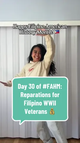 Day 30 of #FAHM: reparations for Filipino WWII veterans 💰 #filipinoamericanhistorymonth #History #TikTokLearningCampaign #americanhistory