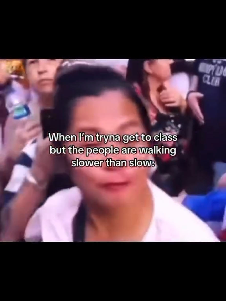 people walk so slow 😂😂 #fyp #edit #schoollife #slowmo #funny 