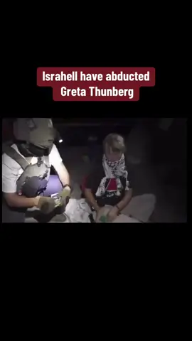 Israhell have abducted Greta Thunberg #GlobalSumudFlotilla #StopTheGenocide #abducted #GretaThunberg #Gaza 