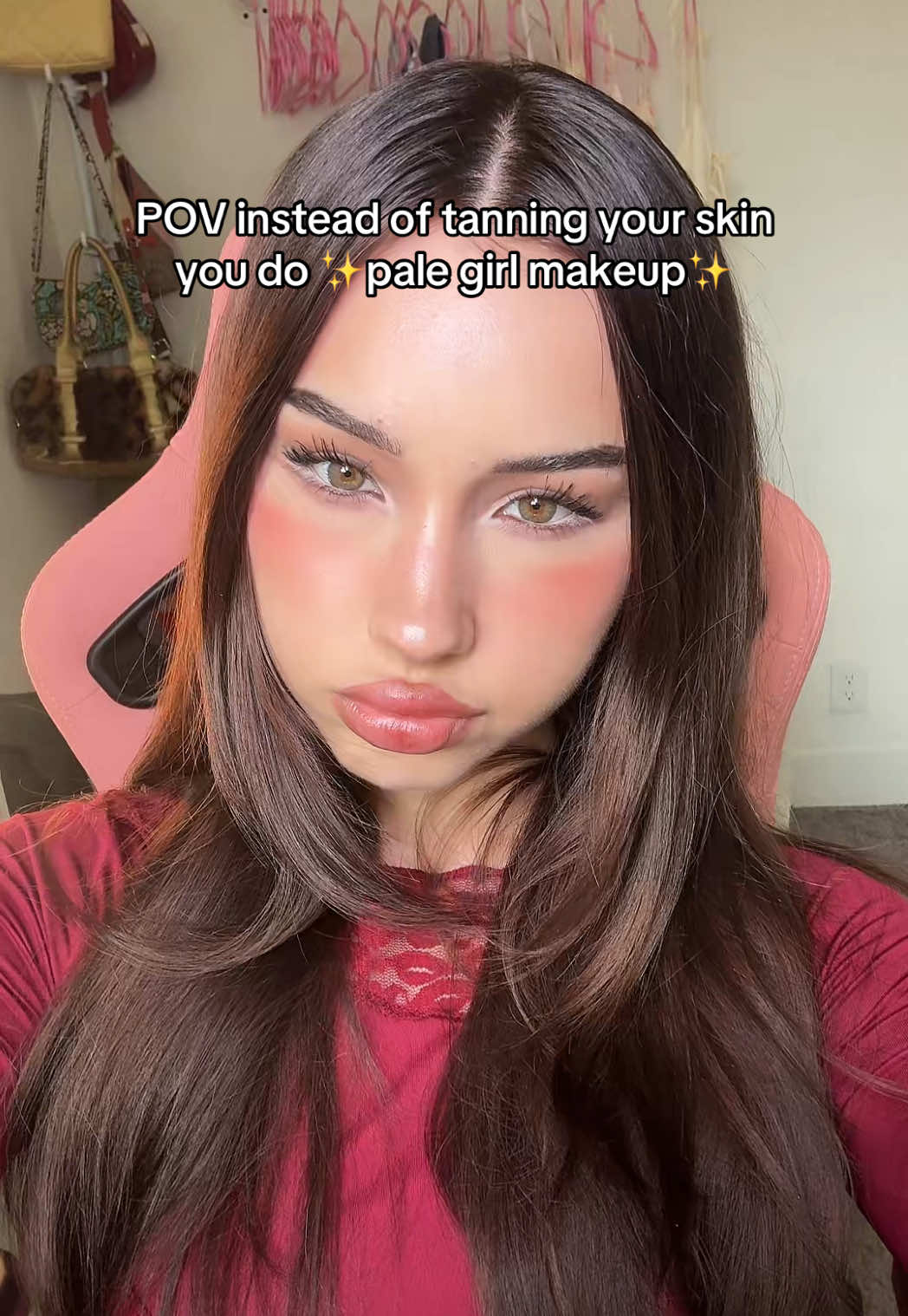 If anyone wants a tutorial lmk! #palemakeup 