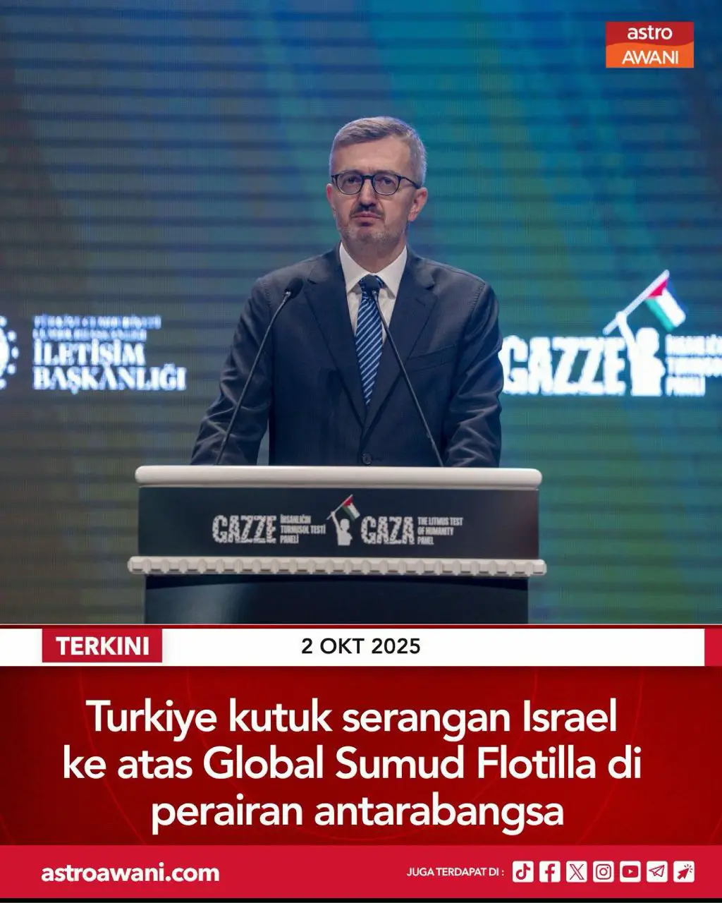 Ketua Komunikasi Türkiye, Burhanettin Duran berkata 