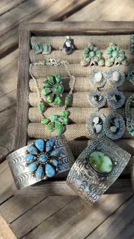 Sneak peak for tomorrow’s 10/2 6pm pst live handmade jewelry sale!!!  Join our live shows on Facebook, Instagram & our app Nizhonitradersllc!  30% off tomorrows live sale! A replay of the show is uploaded to our app shortly after we end the live show!  All live show purchases are final sale & no additional discount codes can be added at checkout. 🤠  #turquoise #turquoisejewelry #nizhonitradersllc #fyp #jewelrysale 