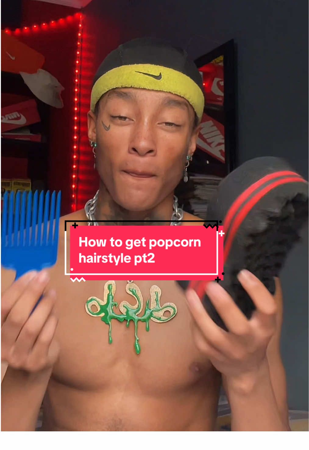 I had to use voiceover to make it entertaining lol😭🤣🤣#popcornhairstyle 