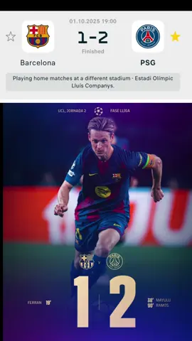 PSG wins 2:1 against Barcelona #psg #barcelona 