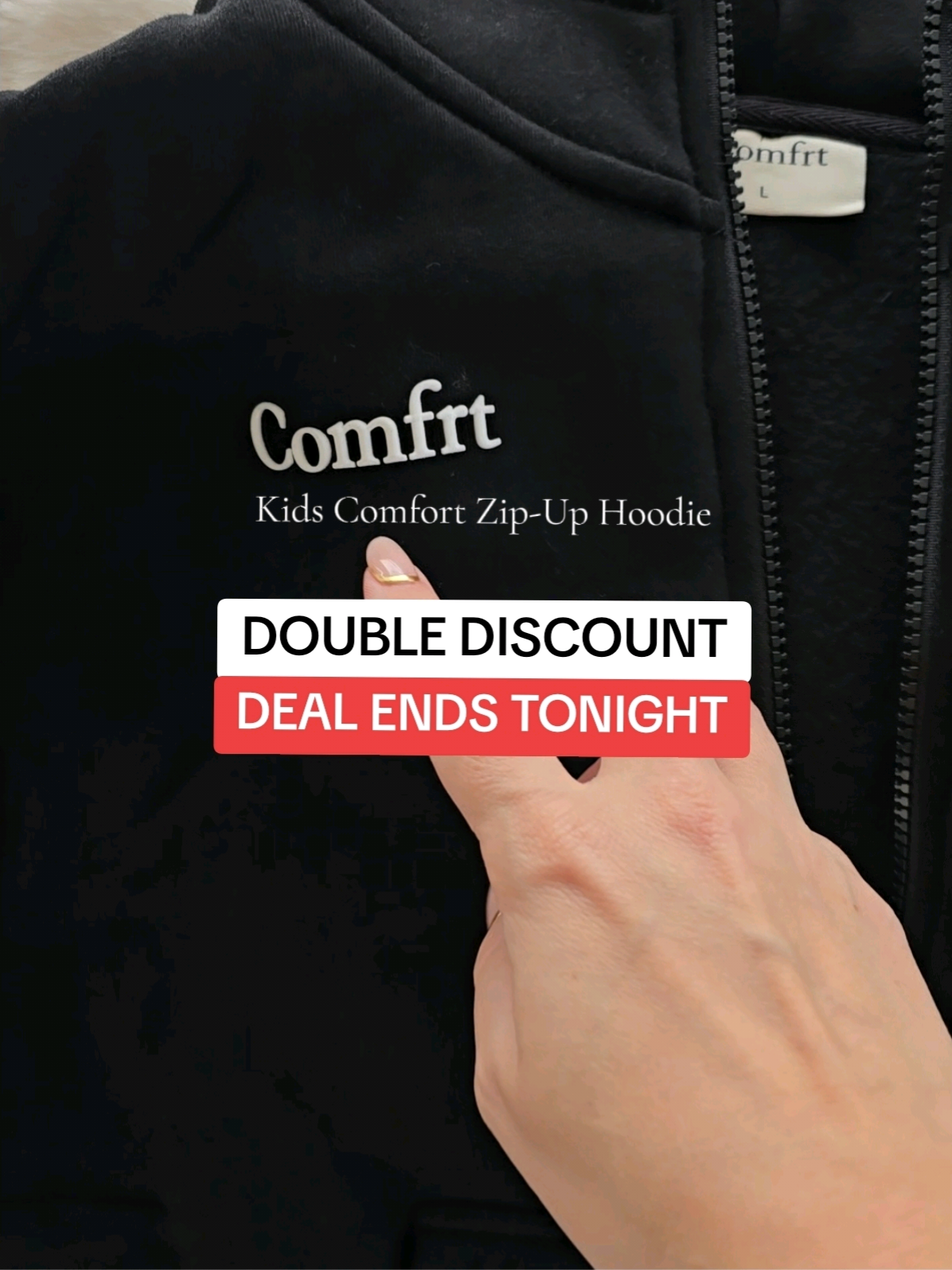 Comfrt Kids Zip-Up Hoodie  #comfrtkids #comfrt #comfrtclothing #tiktokshopcreatorpicks #viralontiktokshop 