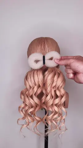 ✨💓 EASY HAIR UP DO PADDING TRICK! A simple way for easier volume in your wedding hair up do. Create 2 ponytails and curl them. Use this padding trick to secure and shape your hairstyle and dress with hair accessories of your choice! Have fun! #hairtok #weddinghair #updo #hairtutorial #easyhairstyles 💓✨