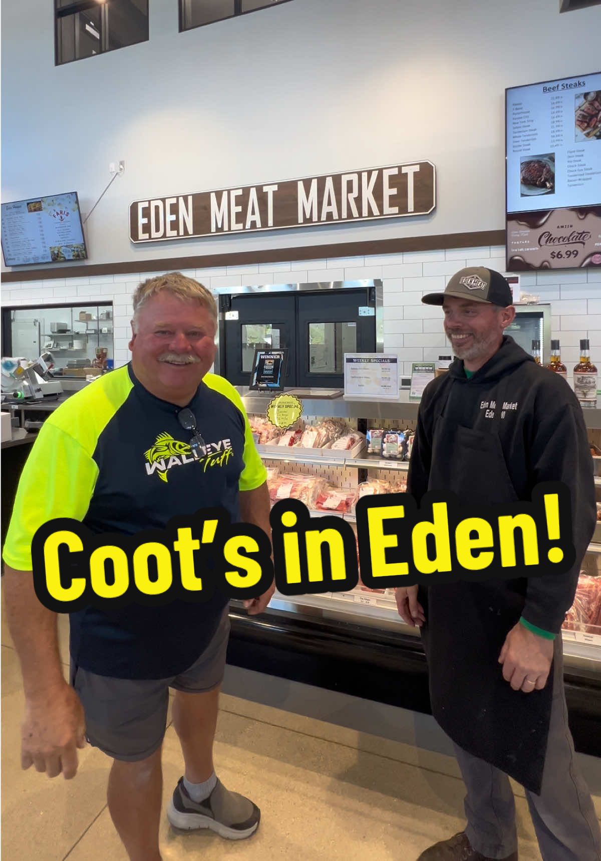 🦆Coot’s hanging out at Eden Meat Market with one of the owners, Jeff! 🦌 Did you know they’ve got a drop-off freezer for your deer this hunting season⁉️ If you’re looking for some of Wisconsin’s best meat, make sure to stop in and check them out‼️ 📍 305 W Main Street, Eden, WI 53019 📞 (920) 477-2711 🌐 www.edenmeat.com #Wisconsin #DeerHunting #Venison #EdenWI #SupportLocal 