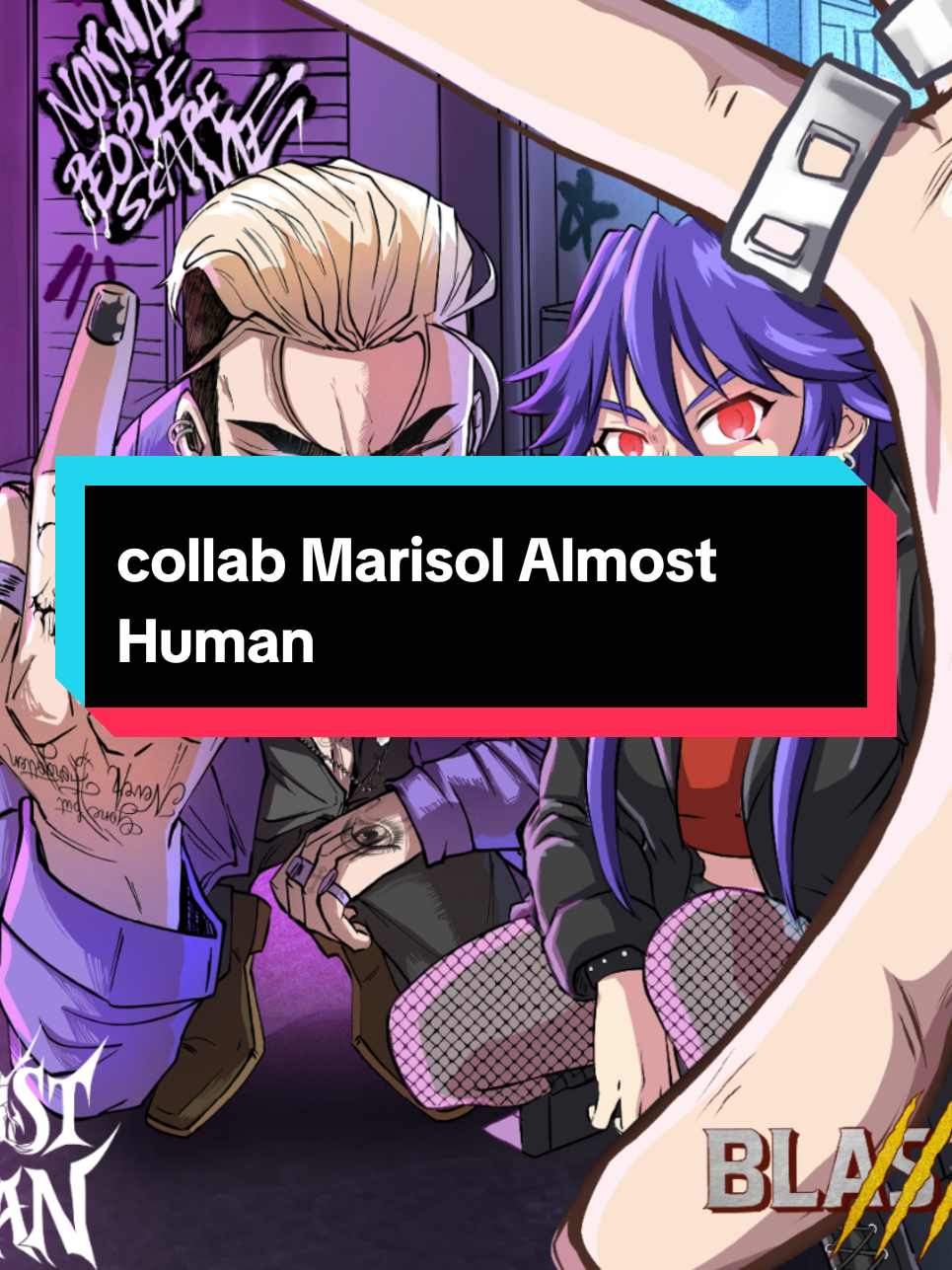 Blastor y Almost Human se unieron para crear una epica colaboracion! Gracias @Marisol Illustrates por esta oportunidad #blastor #almosthuman #collab #artist #clipstudiopaint 