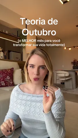 Outubro é o MELHOR mês pra você TRANSFORMAR a sua vida e ter um glow up! Vamos juntas? 🤌🏻 #rotina #GlowUp #habitos #metas #outubro 