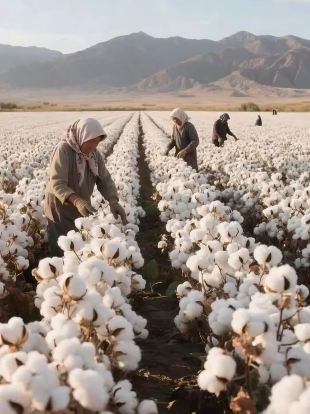 COSECHA DE ALGODÓN A MANO: ESFUERZO INVISIBLE DEL CAMPO En pleno siglo XXI aún se cosecha algodón con las manos: capullo por capullo, bajo el sol y con paciencia. Un trabajo duro, lento y exigente que sostiene la industria textil y que rara vez se ve, pero está presente en cada prenda que usamos. #algodón #campo #cosecha #textil #esfuerzo