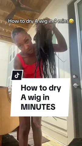 Ever since I saw that one man do this, I never dry my wig another way!😭😭 #wigtok #dryingwigs #howtodryyourwig #frontalwigdryingoutside #dryingfrontalwugoutside 