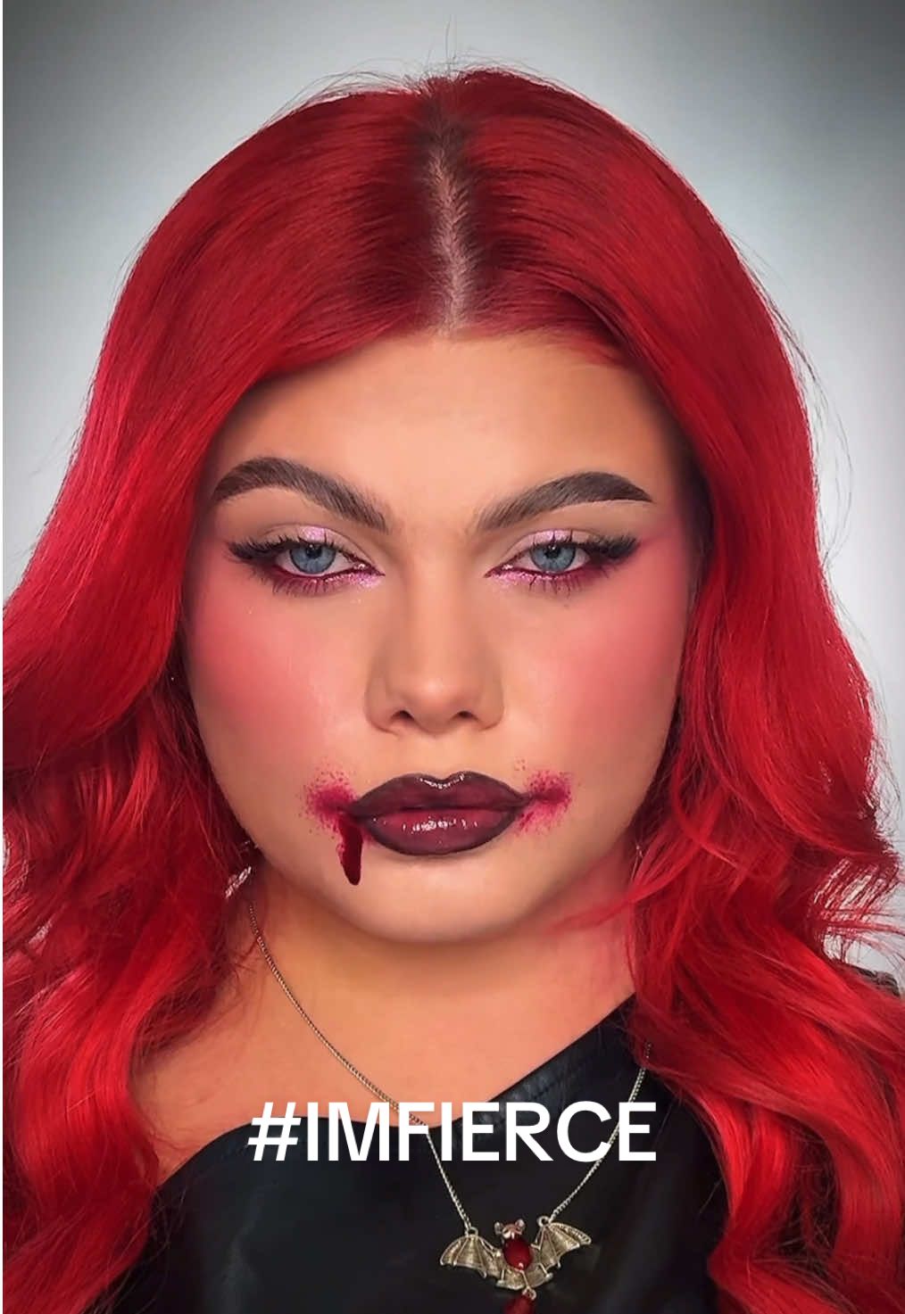 📣WIN a £5000 Paid partnership deal with Revolution Beauty + more epic prizes in Revolution’s biggest halloweencompetition. 📣   This weeks theme is I’m Fierce – inspired by @Lois Michella   think bitten cherry meets soft goftglam🩸    For full prize details and more on how to enter head over to our website – Link in Bio💻   #Imfierce #revoween25 #halloweenmakeup#makeupcompetition