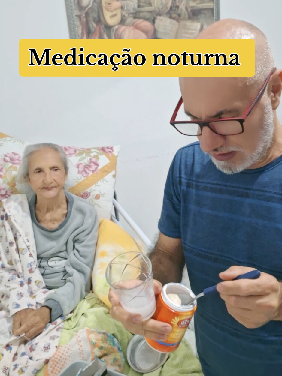 medicação noturna #idoso #alzheimer #cuidador #rotina 