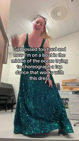 It’s called being a working actress, sailor! 🫡🚢👯‍♀️ #shesgotaway #shegotaway #chappellroan #tapdance #cruiseship 