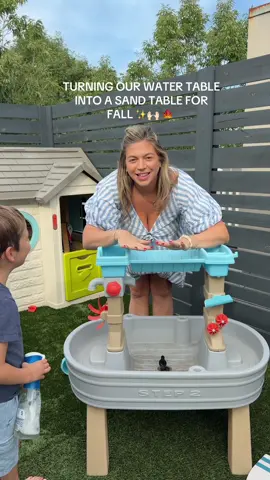 Their faces when I pour the sand 🥹😭 I saw @samantha_lindner 🩵motherhood do this and HAD to try and WOW it did not disappoint 🙌🏻 #sandtable #toddlermom #toddleractivities #fallactivitiesforkids #realisticmomlife 