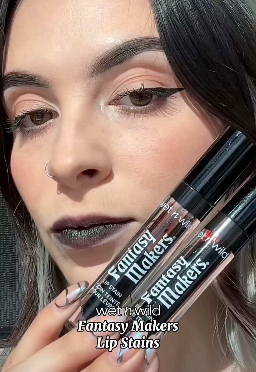⁠Vamp up your lip color this Halloween with our NEW Fantasy Makers Lip Stains👄 ⁠ ⁠ This hyper-pigmented, water-based formula delivers long-lasting color that stains the lips to perfection!⁠ ⁠ Which shade is calling your name?⁠ 🖤  Midnight Kiss⁠ 🩸  Vampire's Bite⁠ ⁠ Shop the Fantasy Makers collection NOW @walmart (online & in-store) @target @cvs_pharmacy @walgreens ⁠@fivebelow @amazon & wetnwildbeauty.com  
