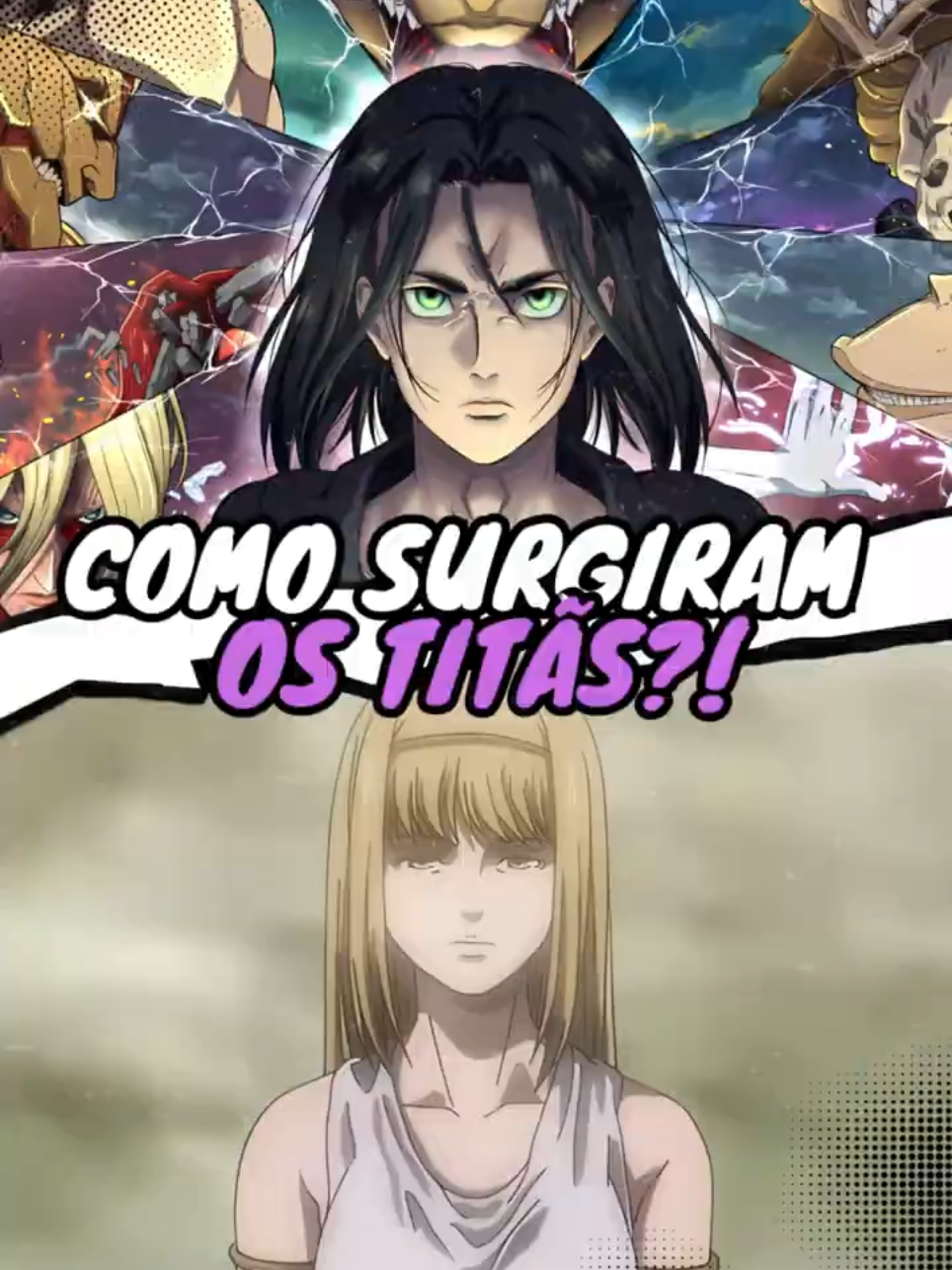 COMO SURGIRAM OS TITÃS EM ATTACK ON TITAN? 😱🧟‍♂️ | Attack on Titan #AttackOnTitan #ymir #titan #anime #otaku 