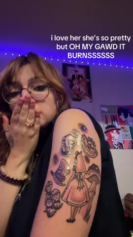 fifth tat and somehow my most painful #aliceinwonderland #tattoo #fyp 