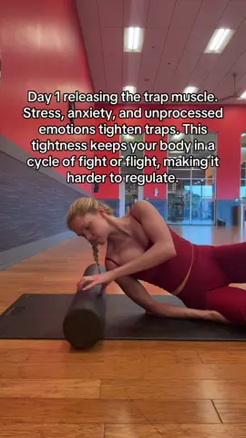 Ever notice how often your shoulders are raised?  We do this as a natural response to anxiety and stress. When they’re constantly tight, it’s signals to our body we should be hypervigilent for a threat.  Releasing this tension will help show your body it doesn’t need to feel tense all the time, that you’re safe, and will sometimes help with actually releasing the emotions that are being stored there - often times through crying.  If you’re wanting more videos on how I’m reducing tension in my traps and upper body, let me know ♥️ #nervoussystem #StressRelief #healthytips 