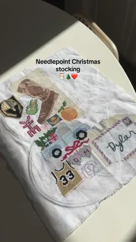 Actual years in the making but I think this is finally the year I finish this needlepoint Christmas stocking 🤞🏼 please send motivation!! #needlepoint #christmasneedlepoint #christmasdiy #christmasgift #handmadestockings 