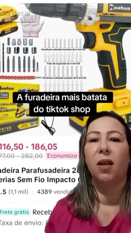🚨 Excelente furadeira mais a bateria, adquira logo a sua no link do carrinho laranja.#tiktokshop #furadeira #furadeirabateria 